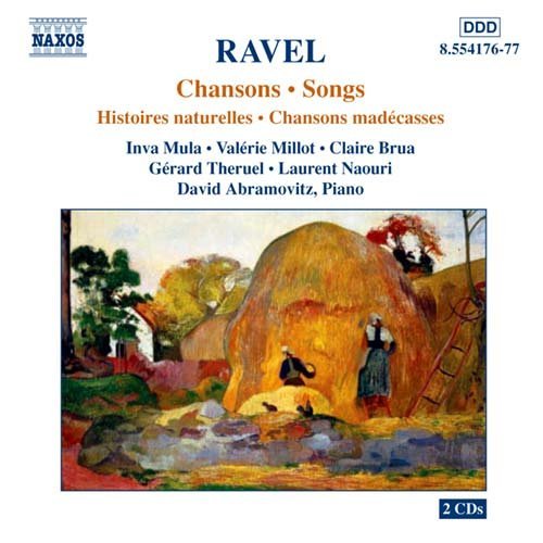 Songs for Voice & Piano - Ravel / Mula / Millot / Brua / Naouri / Abramovitz - Musique - NAXOS - 0636943417621 - 20 janvier 2004