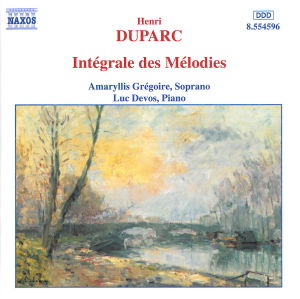 * Sämtliche Lieder - Gregoire,Amaryllis / Devos,Luc - Musiikki - Naxos - 0636943459621 - torstai 23. elokuuta 2001