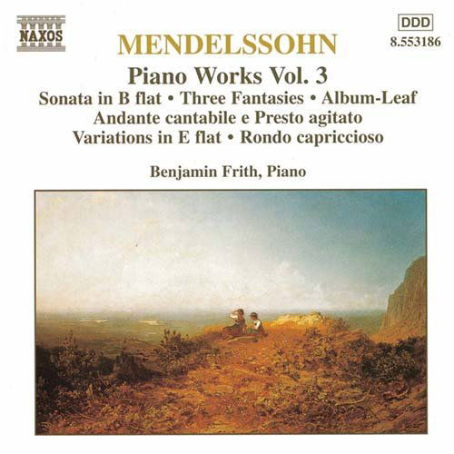 Piano Works 3 - Mendelssohn - Musik - NAXOS - 0730099418621 - 9. juni 1998