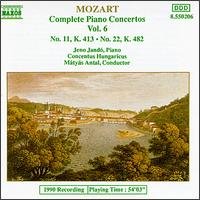Cover for Mozart / Jando / Antal · Piano Concerti 11 &amp; 22 (CD) (1994)