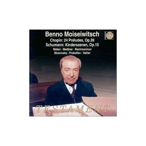 Cover for Benno Moiseiwitsch · Preludes M.M Testament Klassisk (CD) (2002)