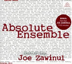 Absolute Zawinul - Zawinul, Joe / Kristjan Jar - Música - INTUITION - 0750447345621 - 5 de noviembre de 2009