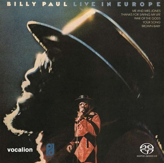 Cover for Billy Paul · Live In Europe (CD) [Limited edition] (2018)