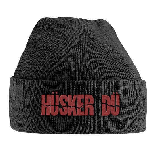Cover for Husker Du · Red Logo (Embroidered) (Beanie) [Black edition] (2019)