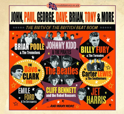 Cover for John; Paul; George; Dave; Bria-The Birth Of The British Be (CD) (2013)