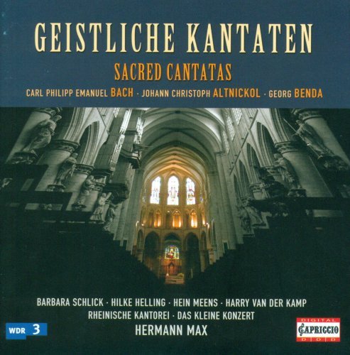 Cover for Altnickol / Bach / Benda / Helling / Kamp / Meens · Gerechte Ob er Gleich Zu Zeitlich Stirbt (CD) (1988)