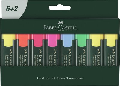 Textliner 48 Refill 8er Set - Castell - Merchandise - Faber-Castell - 4005401548621 - January 3, 2017