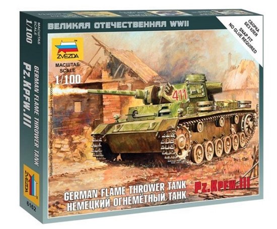Cover for Zvezda · ZVEZDA - 1/100 Panzer Iii Flamethrower Tank (Legetøj)