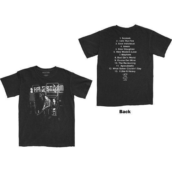 Halestorm Unisex T-Shirt: The Wild Cover (Back Print) - Halestorm - Merchandise -  - 5056561050621 - 