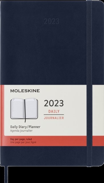 Moleskine 2023 12month Daily Large Softc - Moleskine - Outro - MOLESKINE - 8056420859621 - 9 de junho de 2022