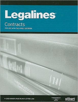 Cover for Publisher's Editorial Staff · Legalines on Contracts,Keyed to Ayres - Legalines (Paperback Book) [7 Revised edition] (2009)