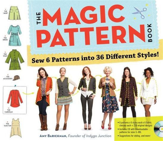 Cover for Amy Barickman · The Magic Pattern Book: Sew 6 Patterns into 36 Different Styles! (Paperback Book) (2014)