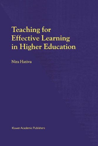 Cover for N. Hativa · Teaching for Effective Learning in Higher Education (Hardcover Book) [2000 edition] (2001)