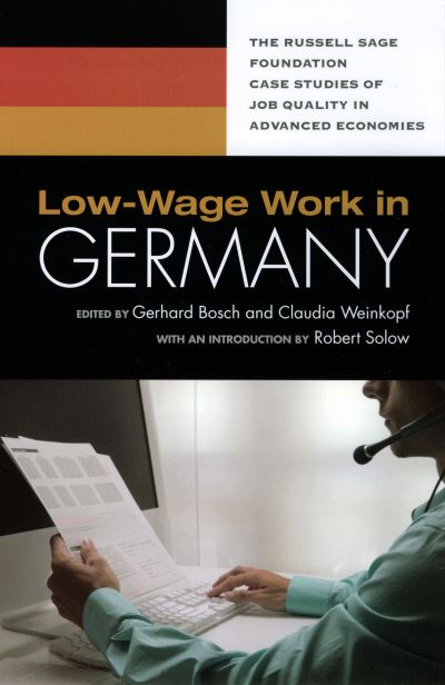 Cover for Gerhard Bosch · Low-wage Work in Germany (Paperback Book) (2008)