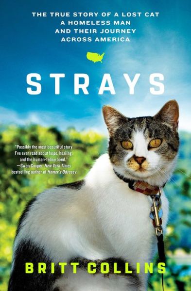 Cover for Britt Collins · Strays: The True Story of a Lost Cat, a Homeless Man, and Their Journey Across America (Paperback Book) (2018)