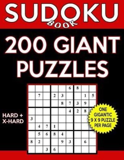 Cover for Sudoku Book · Sudoku Book 200 Giant Puzzles, 100 Hard and 100 Extra Hard (Paperback Bog) (2017)