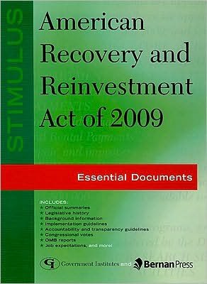 Cover for Federal Government · Stimulus: American Recovery and Reinvestment Act of 2009: Essential Documents (Hardcover Book) (2009)