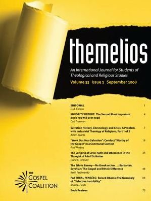 Cover for D a Carson · Themelios, Volume 33, Issue 2 (Paperback Bog) (2015)