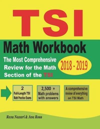 Cover for Ava Ross · TSI Mathematics Workbook 2018 - 2019 (Paperback Book) (2018)