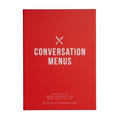 Cover for The School of Life · Conversation Menus: questions to foster friendship and bring meals to life (Flashkort) (2018)