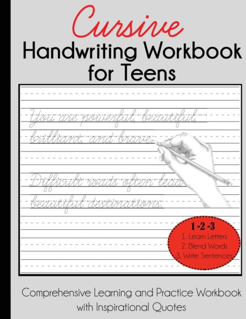 Cover for Dylanna Press · Cursive Handwriting Workbook for Teens (Paperback Book) (2019)