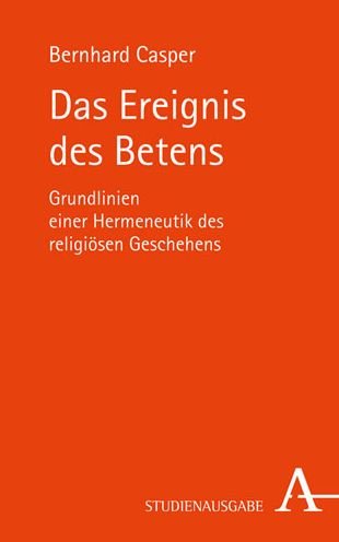 Cover for Casper · Das Ereignis des Betens (Buch) (2016)