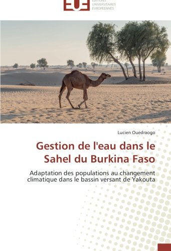 Cover for Lucien Ouedraogo · Gestion De L'eau Dans Le Sahel Du Burkina Faso: Adaptation Des Populations Au Changement Climatique Dans Le Bassin Versant De Yakouta (Paperback Book) [French edition] (2018)