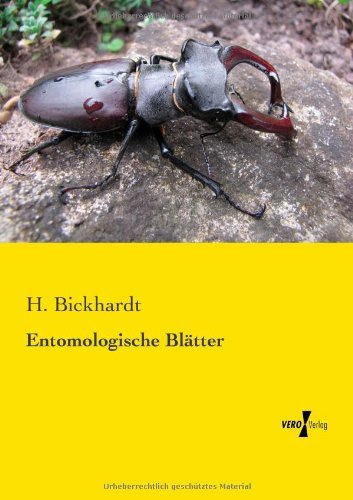Cover for H Bickhardt · Entomologische Blatter (Paperback Book) [German edition] (2019)