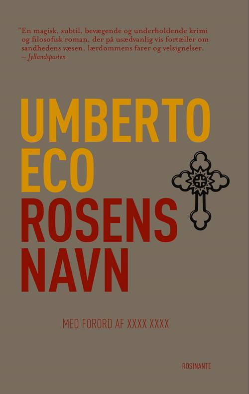 Cover for Umberto Eco · Rosinantes Klassikerserie: Rosens navn (Sewn Spine Book) [7.º edición] (2016)