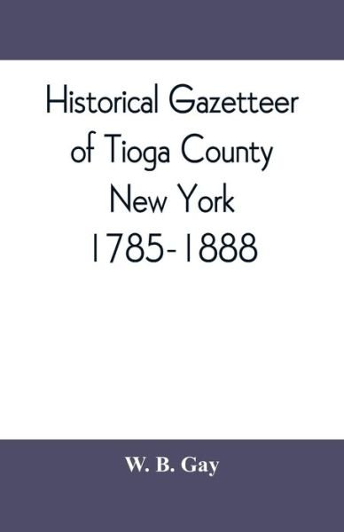 Cover for W B Gay · Historical gazetteer of Tioga County, New York, 1785-1888 (Paperback Book) (2019)