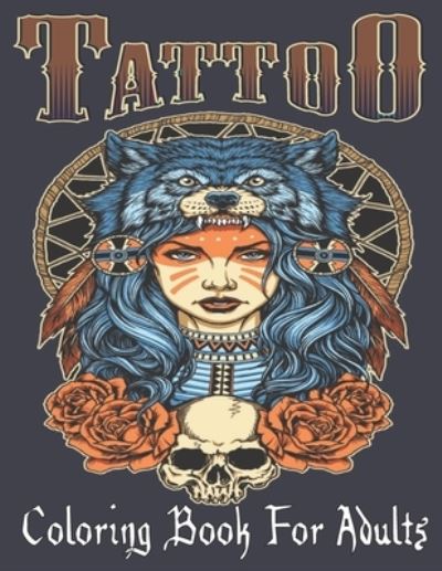 Cover for Tattoo Book · Tattoo Coloring Book For Adults (Paperback Book) (2020)