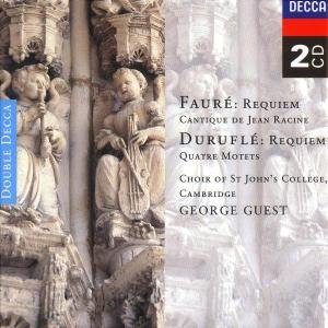 Cover for Faure / Guest / Choir of St Johns College · Requiem / Cantique / Messe Basse (CD) (1995)