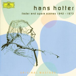 Cover for Hotter Hans · Lieder and Opera Scenes 1942-1 (CD) (2003)