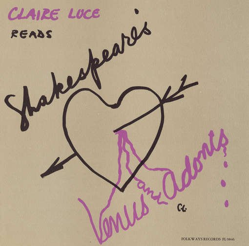 Cover for Claire Luce · Venus &amp; Adonis: by William Shakespeare (CD) (2012)