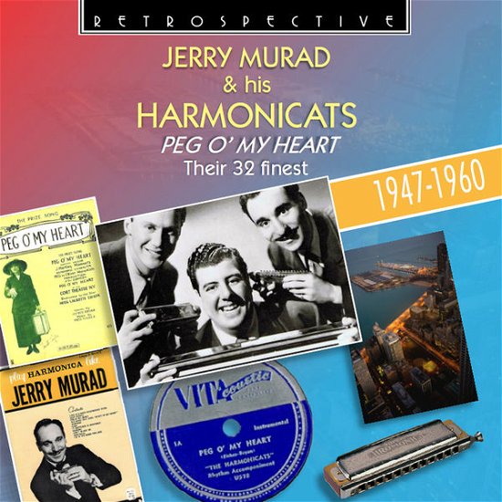 Cover for Murad, Jerry &amp; his Harmonicats · Peg O' My Heart - Their 39 Finest 1947-1960 Retrospective Pop / Rock (CD) (2014)