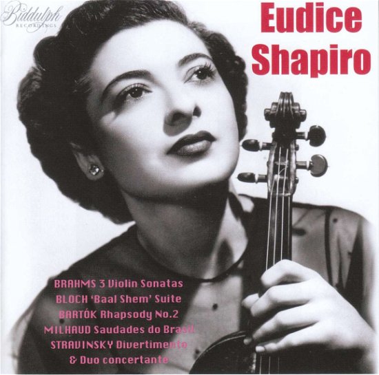 Cover for Eudice Shapiro · Eudice Shapiro -  Werke für Violine (CD) (2023)
