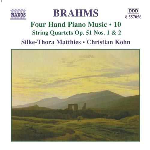 Four Hand Piano 10 - Brahms / Matthies / Kohn - Musik - NAXOS - 0747313205622 - 17. februar 2004