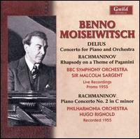 Moiseiwitsch - Delius / Rachmaninoff / Bbc So / Sargent - Musik - GUILD - 0795754232622 - 11. december 2007