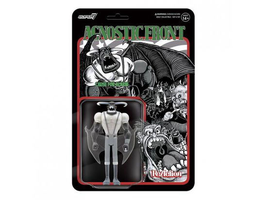 Agnostic Front Reaction Figure - Eliminator (Grayscale) - Agnostic Front - Merchandise - SUPER 7 - 0840049814622 - January 10, 2023