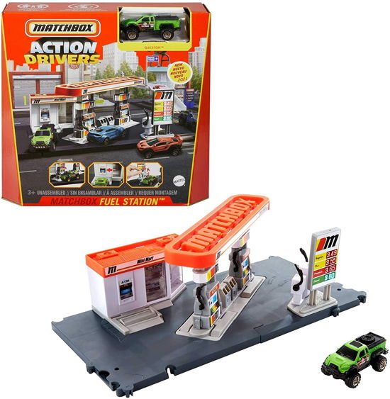 Cover for Mattel · Matchbox Action Drivers Benzinestation Speelset (Toys)