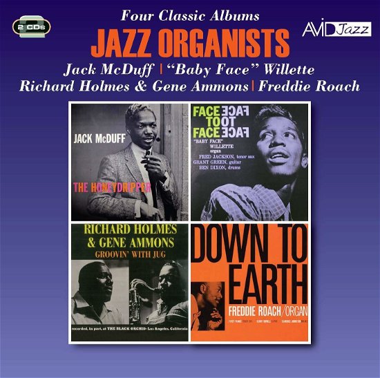 Cover for Jack Mcduff / Baby Face Willette / Richard Holmes &amp; Gene Ammons / Freddie Roach · Jazz Organists - Four Classic Albums (CD) (2018)