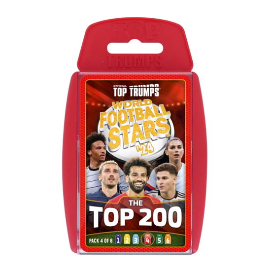 Cover for Winning Moves · Top Trumps World Football Stars Top 200 Cards - Pack 4 (Pocketbok) (2024)