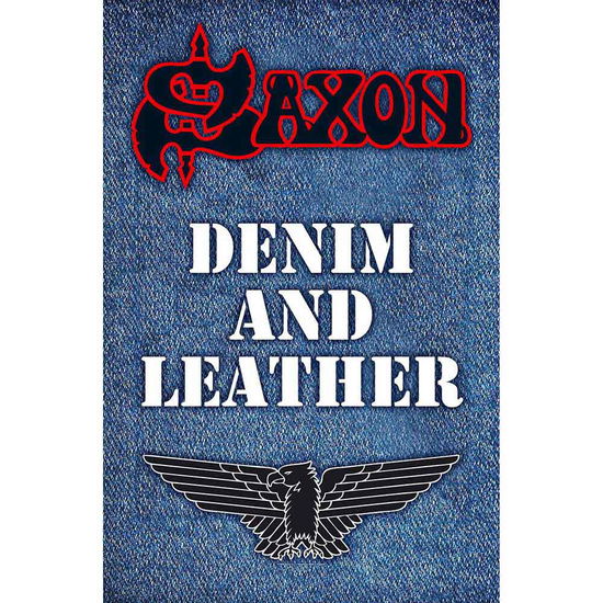 Saxon Textile Poster: Denim & Leather - Saxon - Produtos -  - 5056365707622 - 