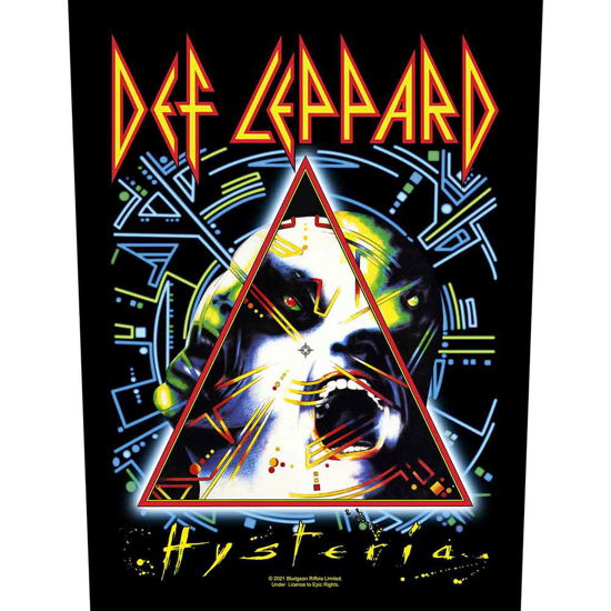 Def Leppard Back Patch: Hysteria - Def Leppard - Produtos -  - 5056365710622 - 