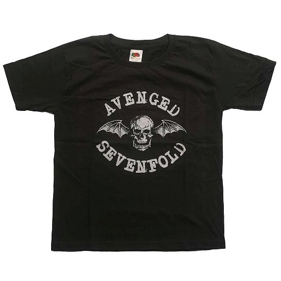 Avenged Sevenfold Kids T-Shirt: Classic Deathbat (5-6 Years) - Avenged Sevenfold - Produtos -  - 5056561008622 - 