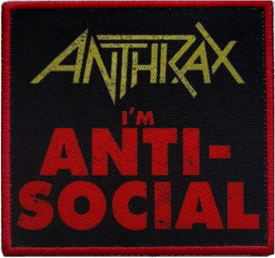 Cover for Anthrax · Anthrax Standard Printed Patch: Anti-Social (Patch) (2023)
