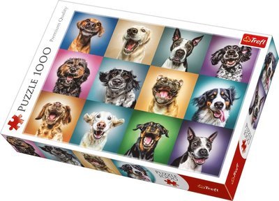 Cover for Trefl: Puzzle 1000 · Funny Dog Portraits (MERCH) (2020)