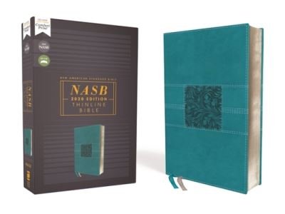 Cover for Zondervan · NASB, Thinline Bible, Leathersoft, Teal, Red Letter, 2020 Text, Comfort Print (Læderbog) (2021)