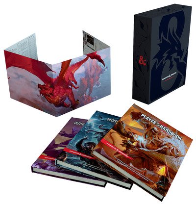 Cover for Wizards RPG Team · Dungeons &amp; Dragons Core Rulebooks Gift Set (Special Foil Covers Edition with Slipcase, Player's Handbook, Dungeon Master's Guide, Monster Manual, DM Screen) - Dungeons &amp; Dragons (Hardcover bog) (2018)