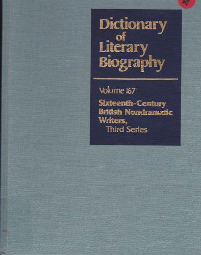 Cover for David Richardson · Dictionary of Literary Biography: Sixteenth-century British Nondramatic Writers (Hardcover Book) (1996)